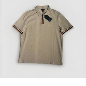 Ben Sherman Men’s Beige Polo Shirt Size L NWT